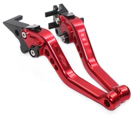 Kupplungs Bremshebel Für Gilera Für GP 800 Für GP800 2007 2008 2009 Motorrad Zubehör Kurze Bremse Kupplung Hebel Motorrad Hebel Bremshebel(Red)