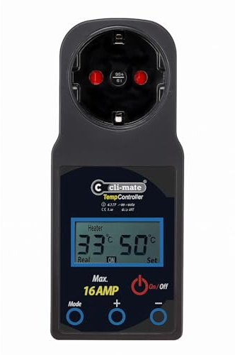 Weedness Cli-Mate Temp Controller Easy and Simple 16A - Klimasteuerung Grow Anbau Indoor Lüfter Box Controller Zelt