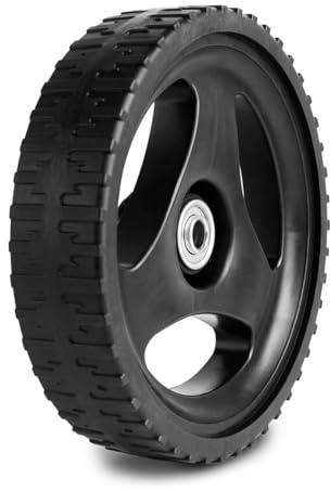 Greencut Rueda Trasera para Cortacésped 200 mm 8 Eje 12,7 mm con Rodamiento Integrado Recambio Compatible