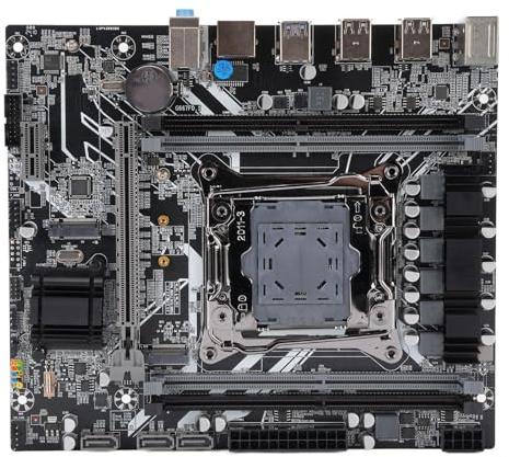 Tomantery Placa Base Gaming X99 de Alta Velocidad M.2 DDR4 128GB PCIE LAN para LGA 2011-3 I7,E5 V3 V4 Placa Base de 4 Canales para PC de Escritorio