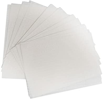 50x Wasserdicht Wachspapier Bonbonpapier Lebensmittel Geschenkpapier - Weiß Nachrichten, 9 x 12,5 cm