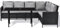SVITA Madison Rattan-Lounge Polyrattan Ecksofa Gartenmöbel-Set Sofa Garnitur Couch-Eck Schwarz