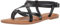 Amazon Essentials Sandales à Lanières Décontractées Femme, Noir, 43 EU