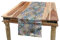 ABAKUHAUS Patchwork Tischläufer, Folkloric Effect Tile, Esszimmer Küche Rechteckiger Dekorativer Tischläufer, 40 x 225 cm, Beige Teal Gelb