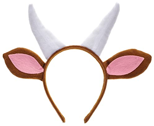 Amosfun Niedliches Ziege KostüM Haarreifen FüR Kinder – Cartoon Tier Kopfband FüR Cosplay Halloween Party Und Fotoshootings