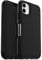 OtterBox Strada Case for iPhone 11, Shockproof, Drop proof, Premium Leather Protective Folio with Two Card Holders, 3x Tested to Military Standard, Black
