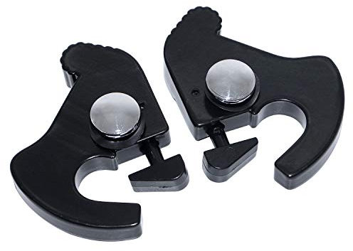 Bid4ze Abnehmbare Sissy Bar Rückenlehne Gepäckträger Docking-Riegel Clip Kit für Harley Touring Electra Road Street Glide Softail Fat Boy Sportster 883 1200