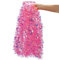LOKIPA 6M Pink Christmas Tinsel Garland for Christmas Tree Decorations Wedding Birthday Party Supplies