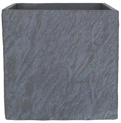 TrendLine Pflanztopf Schieferoptik 35 x 35 x 35 cm Blumentopf Pflanzbehälter