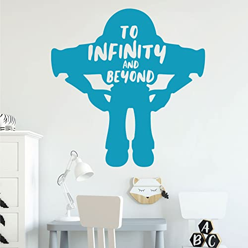 Wandaufkleber To Infinity and Beyond von Buzz Lightyear - Toy Story inspirierter Aufkleber [Sky]