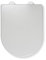 Croydex Varano Durable D Shaped Soft Close Toilet Seat with Anti-Bacterial Surface, Adjustable Hinges, Quick Release for Easy Cleaning - Polypropylene D Shaped Toilet Seat, Top and Bottom Fix