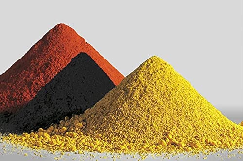 Iron Oxide Powder ~ High Grade Pigment ~ Red, Yellow, Black ~ 100 Grams to 1.5 Kilo (Craft & Design UK, UK Seller) (E. Yellow Iron Oxide - 100 Grams)