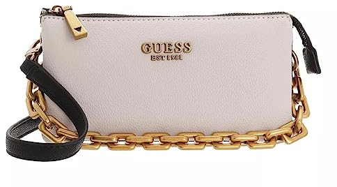 GUESS Turin Mini Tri Compartment Top Zip Stone Multi