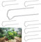 160 pines florales verdes de 1.7 pulgadas en forma de U, pines florales en forma de U, pines florales en U para manualidades, coronas de paja, proyectos de costura, arreglos navideños, proyectos de