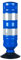 PARKING FACIL | Hito Cilíndrico H-75 con Base en Color Azul con Bandas Reflectantes | Elemento de Seguridad Vial para Carreteras, Parking, Garajes | Tornillería Incluida | Tamaño: 75 cm