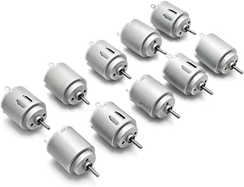 Fasizi 10 Stück DC-Motor 140 Mini-Elektromotor DC 3-5 V 6300 U/min für DIY-Spielzeug