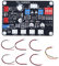 Hilitand TS VU003 VU-Meter-Treiberplatine, Einstellbares VU-Meter-Treiberpanel, Hintergrundbeleuchtung, Treibermodul, Pegelmesser-Treibermodul, DB-Leistungsverstärker, 100 MA