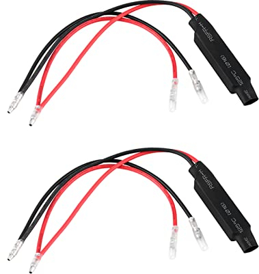 LED Blinker Motorrad E Geprüft,3 in 1 Blinker Motorrad Motorrad-LED-Widerstand Universal 10W Motorrad-LED-Blinker-Kontrollleuchte Lastwiderstand Fix Error Flash Controller Load Decoder