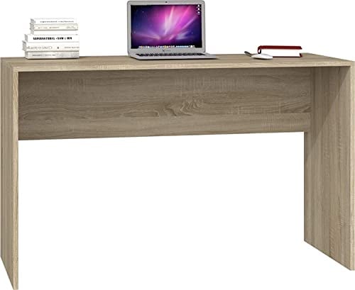 CDF Schreibtisch Plus | Farbe: Sonoma | Ideal für EIN Büro, Arbeitszimmer, Kinder- und Jugendzimmer | Funktionaler Schreibtisch auf den Computer, Laptop | einfache Montage