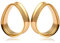 Vankula Ohr Tunnel 1 Paar Double Flared Flesh Plugs Tropfenform Edelstahl für männer damen Ohrpiercing Schmuck 16mm(5/8) Gold