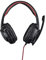 No Fear Gaming Headset - Inkl. LED-Beleuchtung - 1,5 M Kabel - Kopfhörer mit Mikrofon - Over-Ear Design - Stabil und komfortabel - Schwarz/Rot