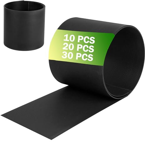 SUBTLETY Hart PVC Sichtschutzstreifen für Doppelstabmatten 250x19cm Dekorative Zäune Folie Doppelstabmattenzaun Sichtschutz Rolle & Windschutz Gartenzaun für Balkon Terrasse (Anthrazit, 10 Stück)