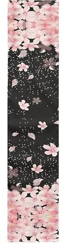 Jndtueit Kirschblüten-Tischläufer, 30,5 x 183,9 cm, Sakura-Blume, saisonale Küche, Esstisch, Dekoration für Innenbereich, Party