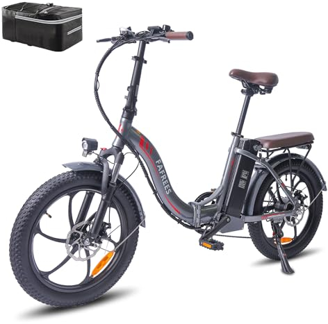 Fafrees [ Offiziell F20 PRO E-Bike Klapprad 20 Zoll Fatbike mit 36V 18AH Akku, Klappbar Herren E Bike Damen 250W, Elektrofahrrad 25km/h, Citybike Pedelec Mountainbike
