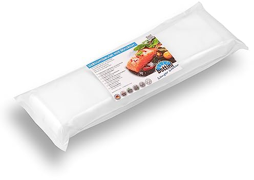 BOTTINI Vakuumbeutel 100 Stück 12x40 cm PREMIUM Folienbeutel, für jedes Folienschweißgerät und Vakuumiergerät, Vakuumieren Made in Germany