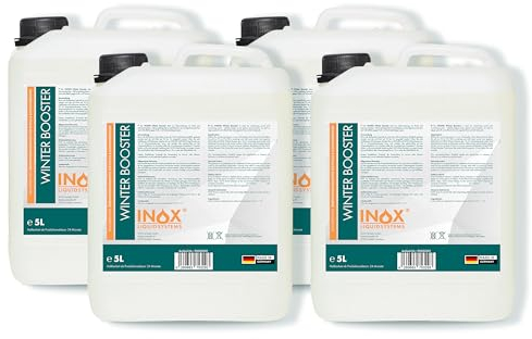 INOX® - Effektiver Winter Booster 4x5L | Pool Wintermittel | Winterschutzmittel für Pools | Wintermittel für Pool | Pool Überwinterungsmittel Algizid | Einfache Winter Poolpflege