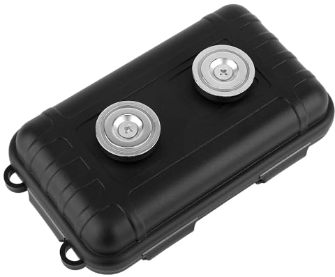 NQEUEPN Schlüsselversteck für Draußen, Schlüssel Magnetbox Autoschlüssel-Versteckbox zur Aufbewahrung von Notfall-Ersatzschlüsseln USB, Fällt Nicht Ab (Schwarz)