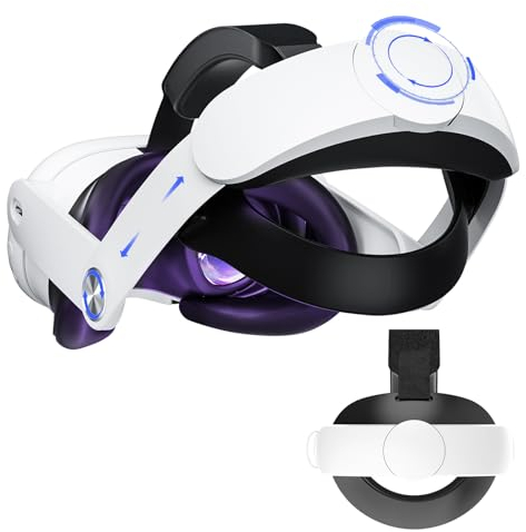 KYYOKE Kopfband kompatibel mit Oculus Quest 3, Verstellbarer Komfortabler Elite Strap für Meta Quest 3 Zubehör, Leichtes Band,VR-Headset Stabiler Kopfbandersatz für Quest 3