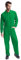 KINKIES Tuta da lavoro da uomo con cerniera centrale e tasche multiple - Custodia da lavoro comoda, Verde, S