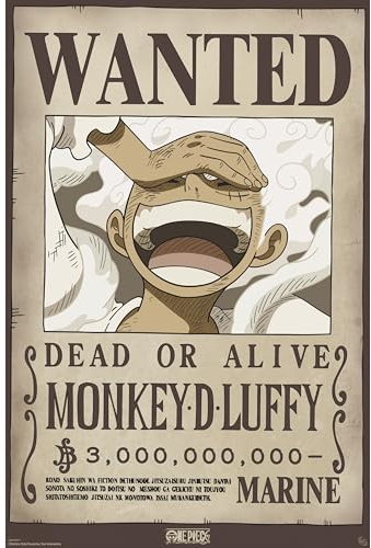 GB eye - ONE PIECE Poster Wanted Luffy Wano (91,5 x 61 cm)