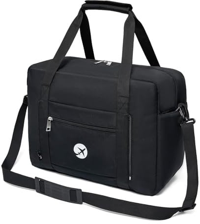 PALAMEA Wizzair Handgepäck 40x30x20, 25L Faltbare Reisetasche Handgepäck Tasche für Flugzeug Handgepäck Koffer für Eurowings 2PACK