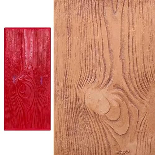 20 X 9 Sellos De Concreto Grano De Madera, Almohadilla De Impresión De Textura De Madera De Concreto Realista, Moldes De Impresión De Patrón De Adoquines De Cemento Para Pasarelas(Color:4 PCS)