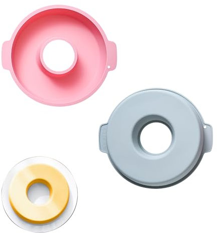 Zfseyuh 2 Pezzi Grande Stampo per Torte Silicone 22cm Tortiera Rotonda in Silicone Stampi da Forno in Silicone Stampo per Torta Tondo in Silicone per Torta a Strati, Torta Al Formaggio