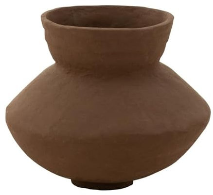 Pot en Papier Maché Archaique 45cm Marron