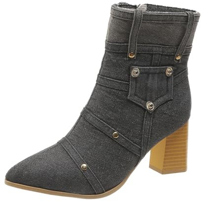 Stivali Donna Alti Stivaletto Donna Estivo con Zeppa Interna Stivaletti Texani Stivaletti Donna Estive Stivaletti Bassi Stivali Alti Donna sopra Il Ginocchio Anfibi Estivi Donna