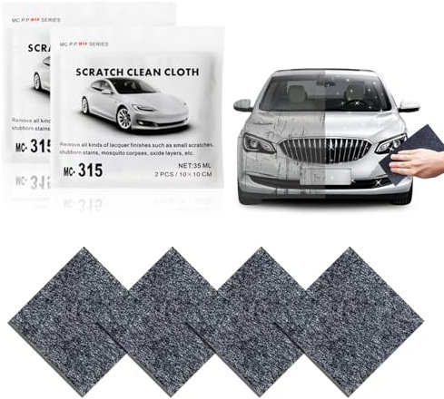 Nano Sparkle Tuch, Kratzer Entferner Auto (4 Stück), Nano Sparkle Tuch für Auto Kratzer Entfernen Reparatur, Nano Magic Tuch Auto Kratzer Original für Reparatur von leichten Kratzfarben, Lackpflege.