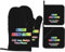 LSDINDF Personalisierte Ofenhandschuhe, Witzige Ofenhandschuhe mit eigenem Text/Foto, für Freunde und Familie als Geschenk zum Kochen, Backen und Grillen in der Küche.