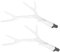 WOONEKY 2paare Falsche Geweih Kopfschmuck Weihnachts Haarschmuck Zubehör Für Partys Realistisches Design Weiß