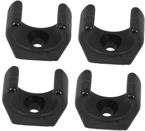 EXHUMKY 4pcs Nylon Boat Pipe Mounting Clamp Single Hole Hardware Accessories for Yacht and Boat Parts Clamp Bracket Clip Part