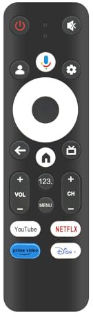 AULCMEET Fernsteuerung,Neue Replace Voice Remote passend für fit forBLAUPUNKT TV BP320HSG9800 BP500USG9800 BP240HSG9800