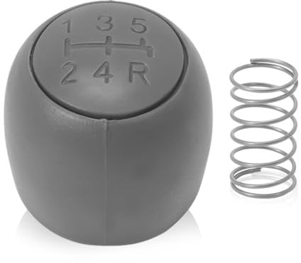 MangWany 5 Gang Schaltknauf Kit passend für Fiat Panda 169 (2003-2012), 500 500C (2007-2013) mit Rückwärtsgang und Rückholfeder für den Schalthebel
