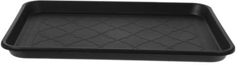 Lurrose Bandeja Para Zapatos Bandeja Para Mascotas Largo Bandeja De Secado De Botas Bandeja De Maletero Bandeja De Zapatos Para La Entrada Interior Black El Plastico