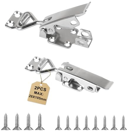 EXLECO 2x Edelstahl Spannverschluss Verstellbar 36mm Tragkraft 3KN | Kniehebelspanner Max.28 × 105mm Schnellverschluss Schnappverschluss Kistenverschluss Hebelverschluss für Kisten Schrank