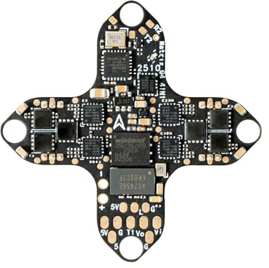 BETAFPV Matrix 1S G4 4IN1 1S Brushless FC 12A ESC ELRS for DIY Flexibility | Equipped with Built-in OSD for Analog Mastery, 5V 3A BEC, High-Capacity 16MB Blackbox & Soldering Pads for External VTX