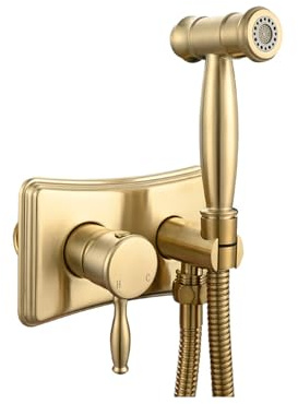 Edelstahl Bidet Sprayer Kit - Warmes & Kaltwasser, Ideal für Frauenhygiene, Badezimmer Bidet Aufsatz, Einstellbarer Druck, Einfache Installation, Modernes Design
