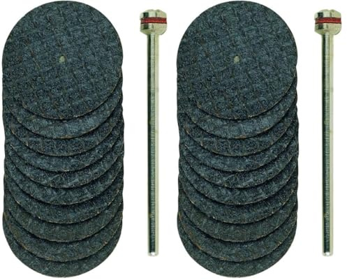 PROXXON 28808 10 x Trennscheiben mit Gewebebindung Ø22 mm + 1 Träger (Packung mit 2)